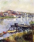 Gustave Caillebotte Famous Paintings - The Argenteuil Bridge